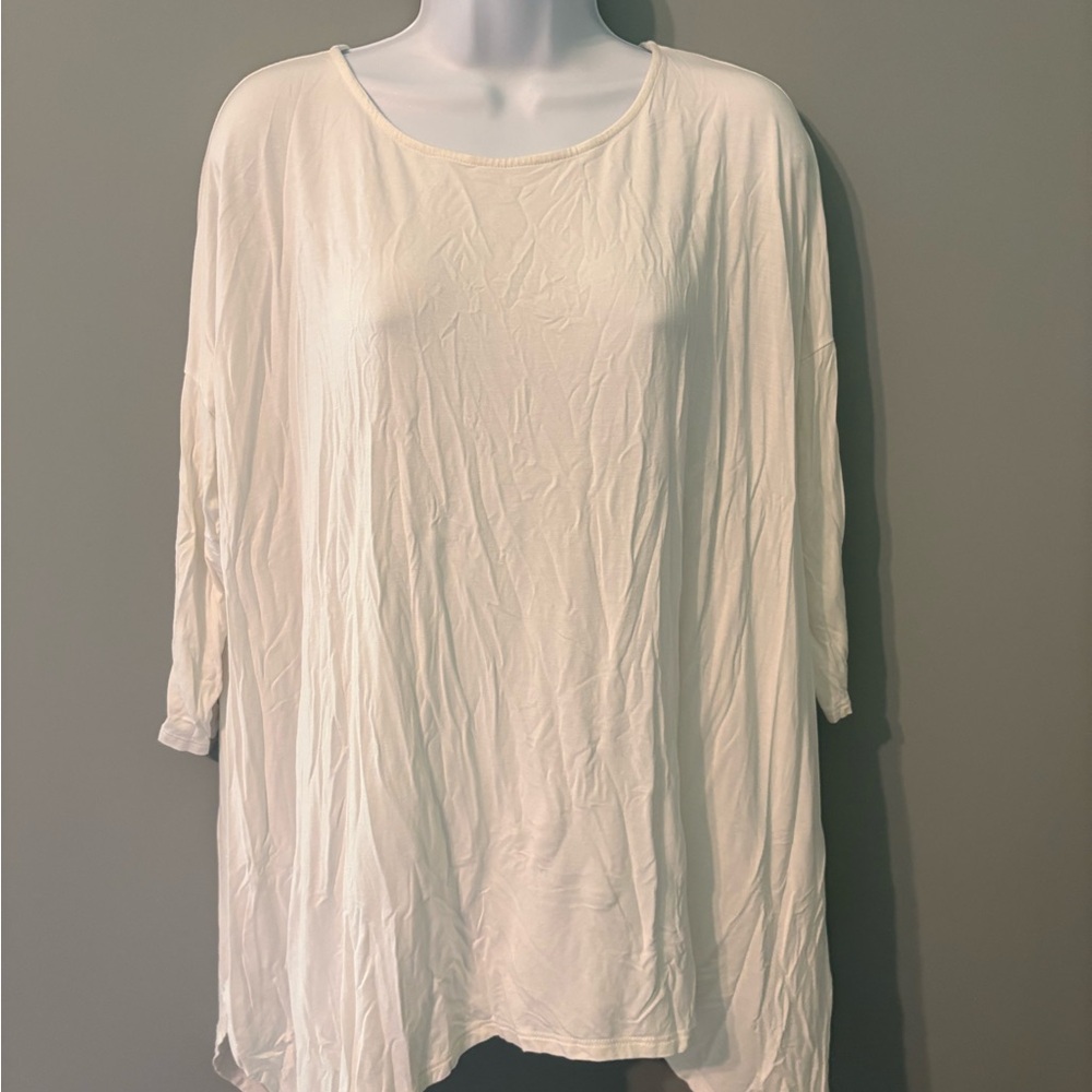 Chic Women's Cream Tunic Top